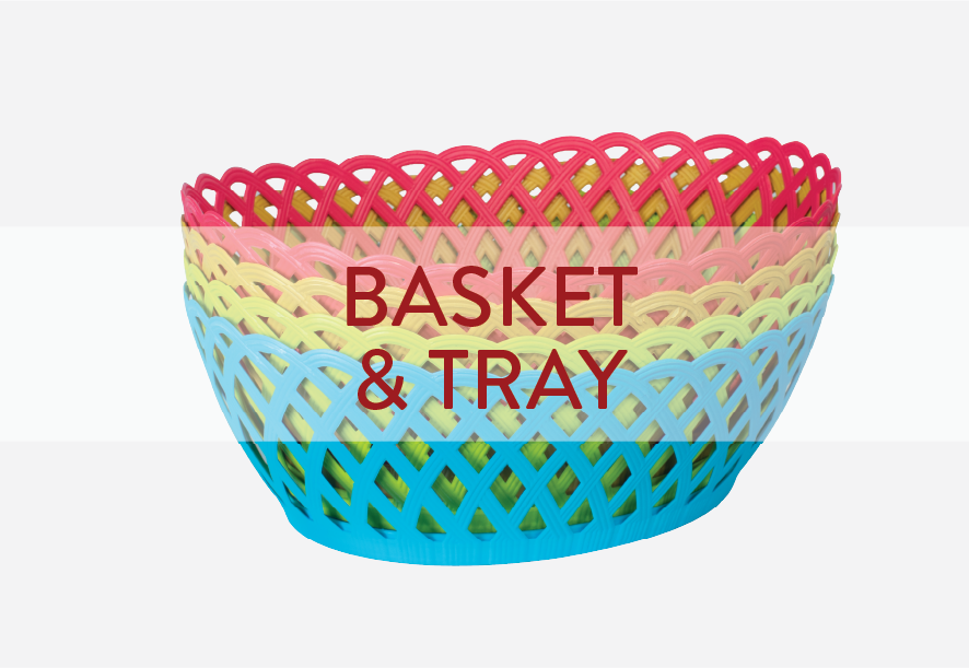 basket and tray
